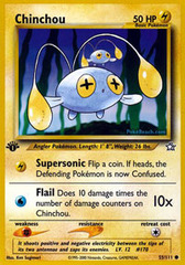 Chinchou - 55/111 - Common - 1st Edition