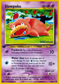 Slowpoke - 73/111 - Common - 1st Edition