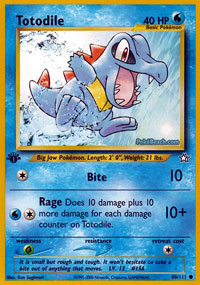 Totodile - 80/111 - Common - 1st Edition