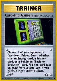 Card-Flip Game - 92/111 - Uncommon - 1st Edition