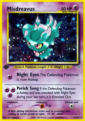 Misdreavus - 11/64 - Holo Rare - 1st Edition