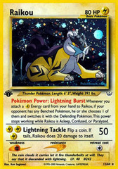 Raikou - 13/64 - Holo Rare - 1st Edition