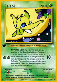 Celebi - 16/64 - Rare - 1st Edition