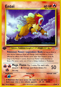 Entei - 17/64 - Rare - 1st Edition