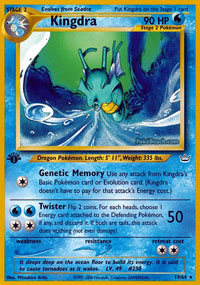 Kingdra - 19/64 - Rare - 1st Edition