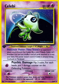 Celebi - 3/64 - Holo Rare - 1st Edition