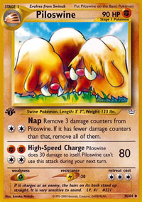 Piloswine - 36/64 - Uncommon - 1st Edition