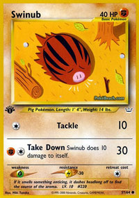 Swinub - 57/64 - Common - 1st Edition