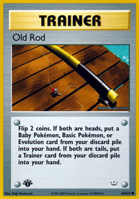 Old Rod - 64/64 - Common - 1st Edition