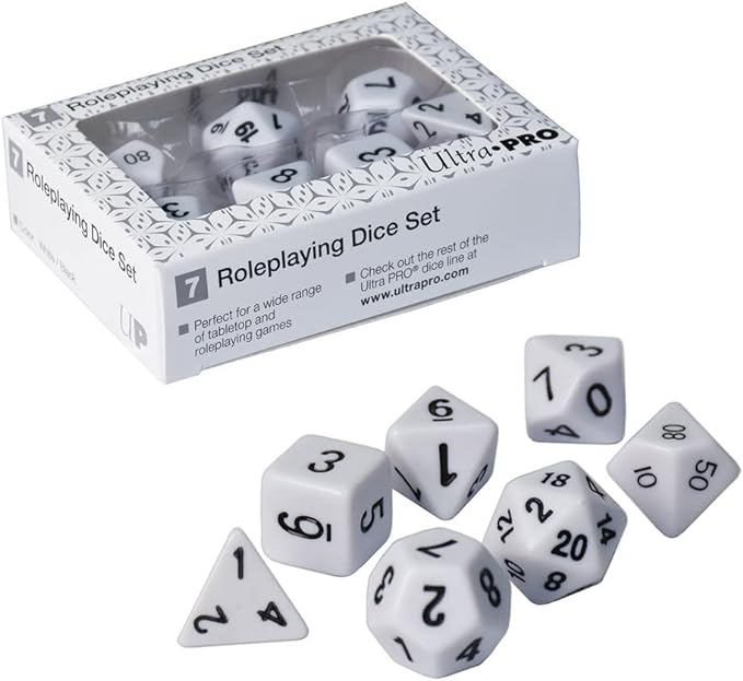 Ultra Pro - Dice: Roleplaying Dice Set White