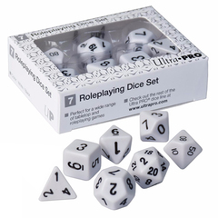 Ultra Pro - Roleplaying Dice Set - White 7Ct (85091)