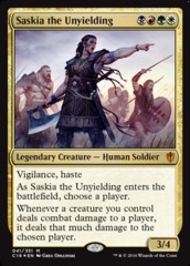 Oversized Foil - Saskia the Unyielding (C16)