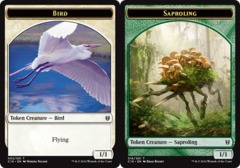 Bird Token - Nelson - Saproling Token - Rigney