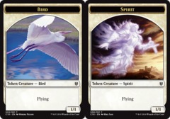 Spirit (White) // Bird (White) Double-sided Token