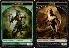 Elf Warrior // Zombie Double-sided Token