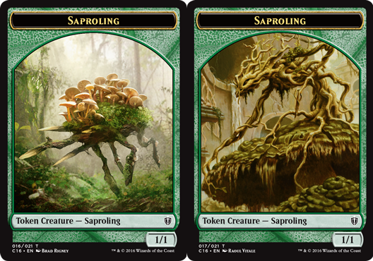 Saproling (016) // Saproling (017) Double-Sided Token