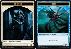 Soldier // Squid Double-sided Token