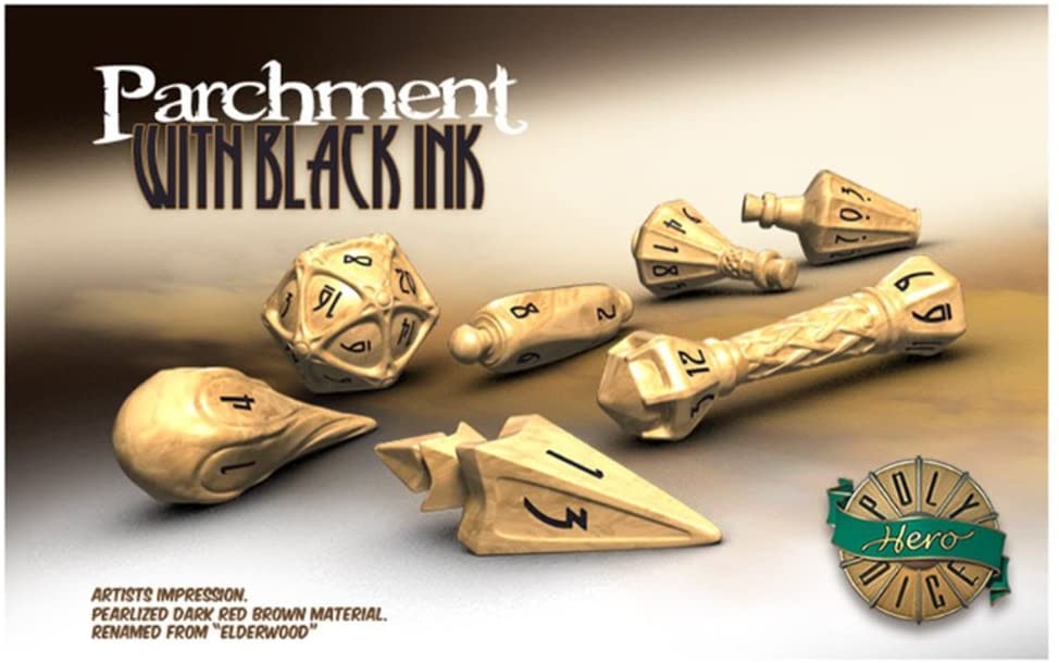 PolyHero Wizard Set - Parchment with Black Ink