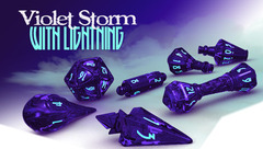 PolyHero Wizard Set - Violet Storm with Lightning