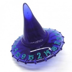 PolyHero - 1d20 Hat - Violet Storm with Lightning