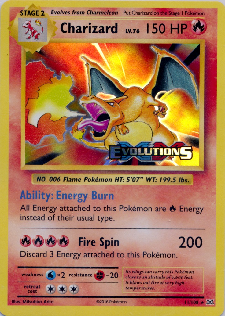 [DEPRECATED] Charizard - 11/108 - XY Evolutions Prerelease Promo