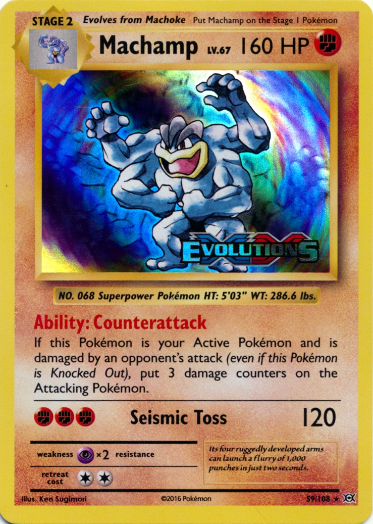 Machamp - 59/108 - XY Evolutions Prerelease Promo