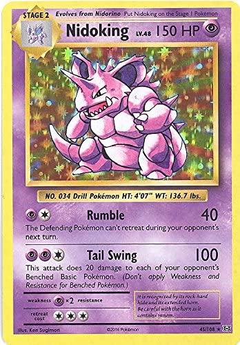 Nidoking - 45/108 - Non-Holo XY Evolutions Prerelease Promo