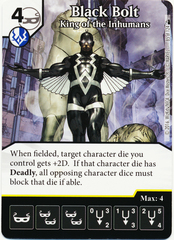 Black Bolt - King of the Inhumans (Die & Card Combo)