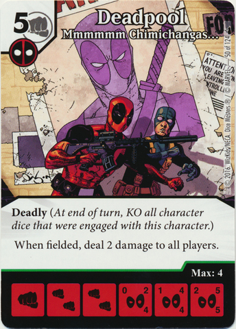 Deadpool - Mmmmmm Chimichangas (Foil) (Die & Card Combo)