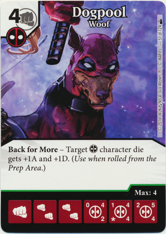 Dogpool - Woof (Die & Card Combo)