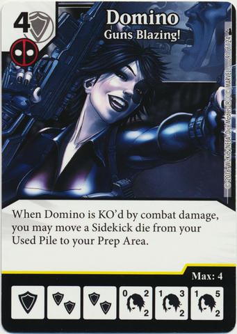 Domino - Guns Blazing! (Foil) (Die & Card Combo)