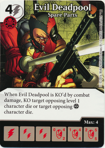 Evil Deadpool - Spare Parts (Die & Card Combo)