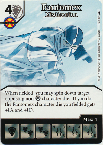 Fantomex - Misdirection (Foil) (Die & Card Combo)