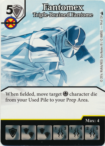 Fantomex - Triple-Brained Fantome (Die & Card Combo)