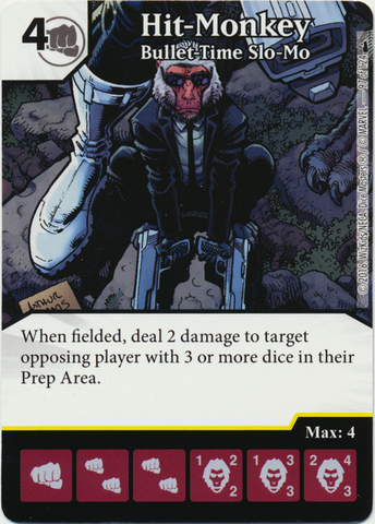 Hit-Monkey - Bullet-Time Slo-Mo (Foil) (Die & Card Combo)