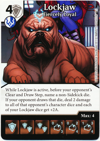 Lockjaw - Fiercely Loyal (Foil) (Die & Card Combo)