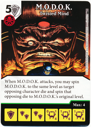 M.O.D.O.K. - Twisted Mind (Die & Card Combo)