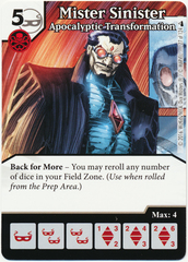 Mister Sinister - Apocalyptic Transformation (Die & Card Combo)