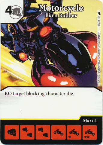 Motorcycle - Burn Rubber (Die & Card Combo)