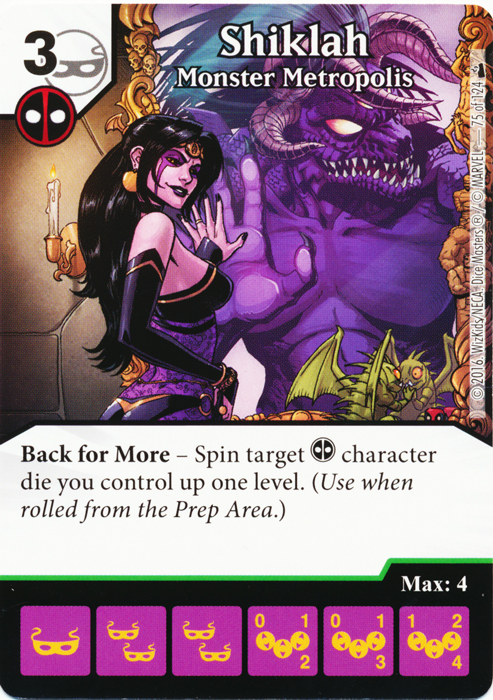 Shiklah - Monster Metropolis (Foil) (Die & Card Combo)