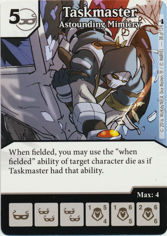 Taskmaster - Astounding Mimicry (Die & Card Combo)