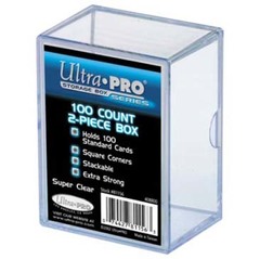 Ultra Pro - 2-Piece 100 Count Clear Card Storage Box