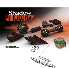 Polyhero Dice: D20 Wizard Hat Promo - Shadow With Demon'S Eye