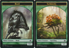 Beast (013) // Saproling (019) Double-Sided Token