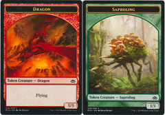 Dragon (010) // Saproling (019) Double-Sided Token