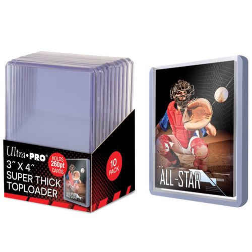 Ultra Pro Toploaders: Super Thick 260Pt - 3X4 10-Pack (85238)