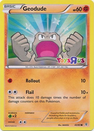 Geodude - 43/83 - Toys R Us Promos