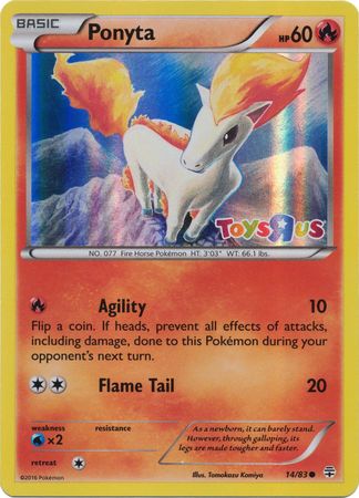 Ponyta - 14/83 - Toys R Us Promos