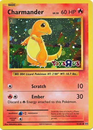 Charmander - 9/108 - Toys R Us Promo