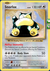 Snorlax XY179 Cosmos Holo Promo - Snorlax GX Box